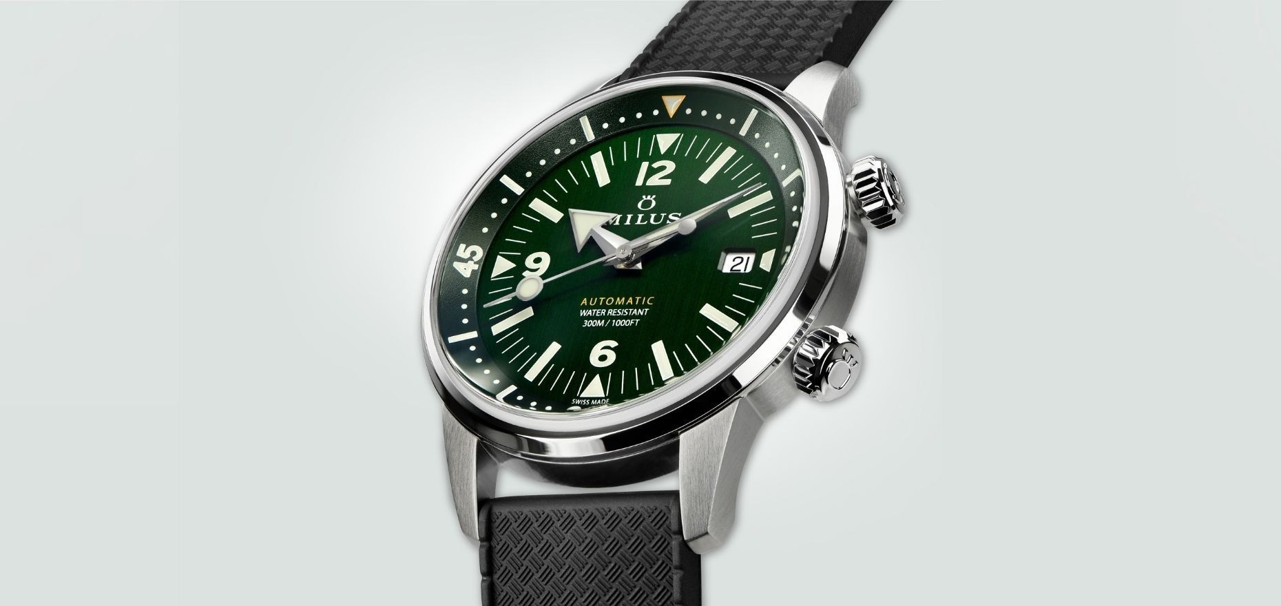 Milus Archimèdes Wild Green: A new green diver from Biel