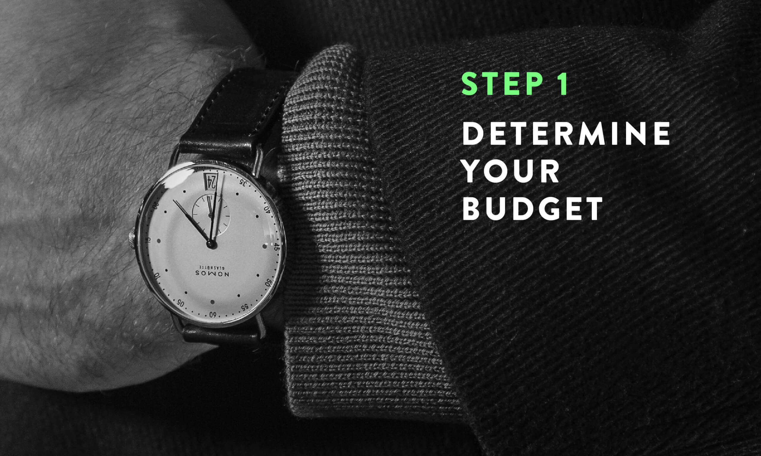 Determine your budget.